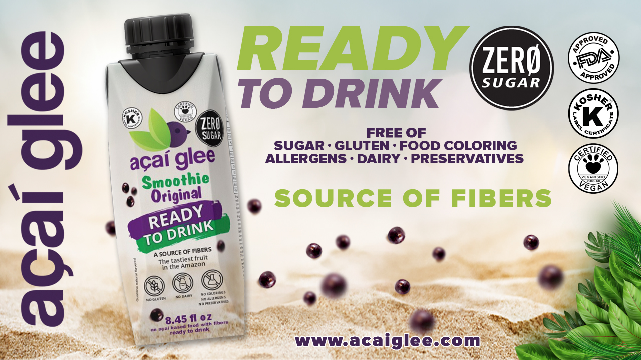 AÇAÍ GLEE ZERO SUGAR READY TO DRINK (TETRA-PACK 8.45 fl oz)